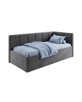 Łóżko Like 90 L Anthracite Cloud 97