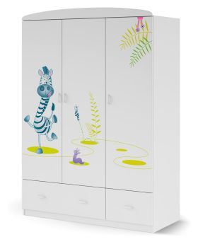 Szafa 135 Happy Animals White