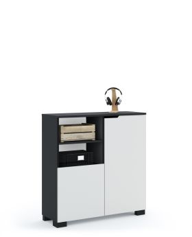 Regał niski 100 Uni Dark Grey