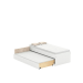 Łóżko Double 90-N White Beige Cloud