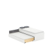 Łóżko Double 90-N White Anthracite Cloud