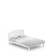 Łóżko tapicerowane 140x200 ReStyle White