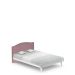 Łóżko tapicerowane 140x200 ReStyle White Pink