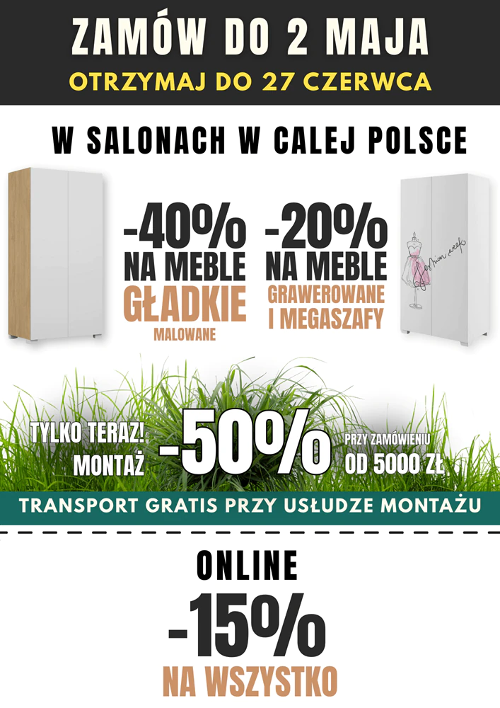 MEBLIK - PROMOCJA i darmowy projekt pokoju - raty 0%