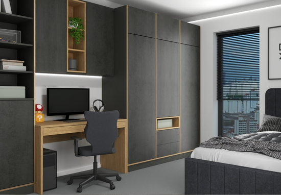 Meble modułowe - kolekcja Concrete Oak